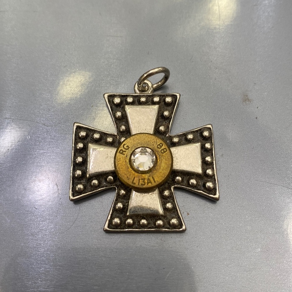 Bullet cross pendant